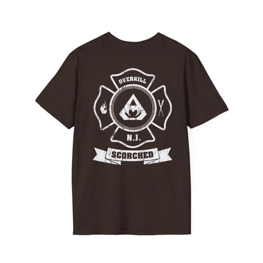 Overkill Scorched Stretched Logo Unisex Softstyle T-Shirt
