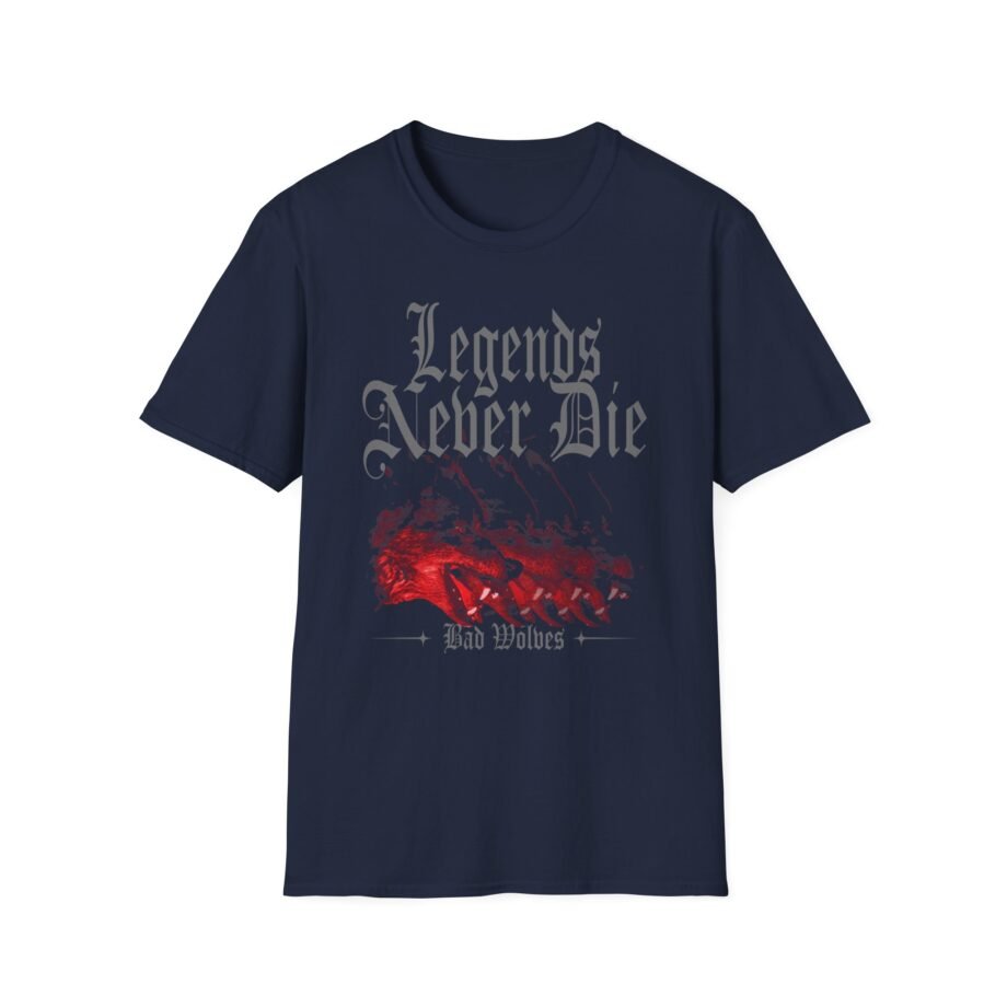 Bad Wolves Legends Never Die Unisex Softstyle T-Shirt