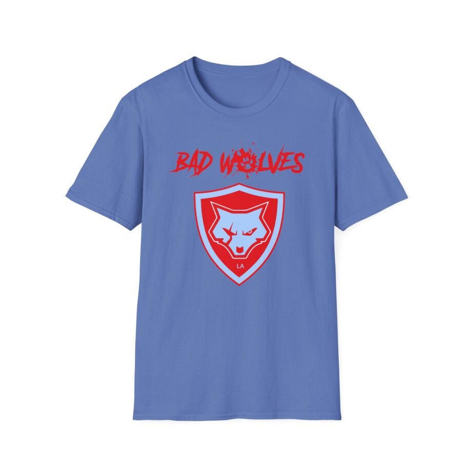 Bad Wolves Shield Blue Unisex Softstyle T-Shirt