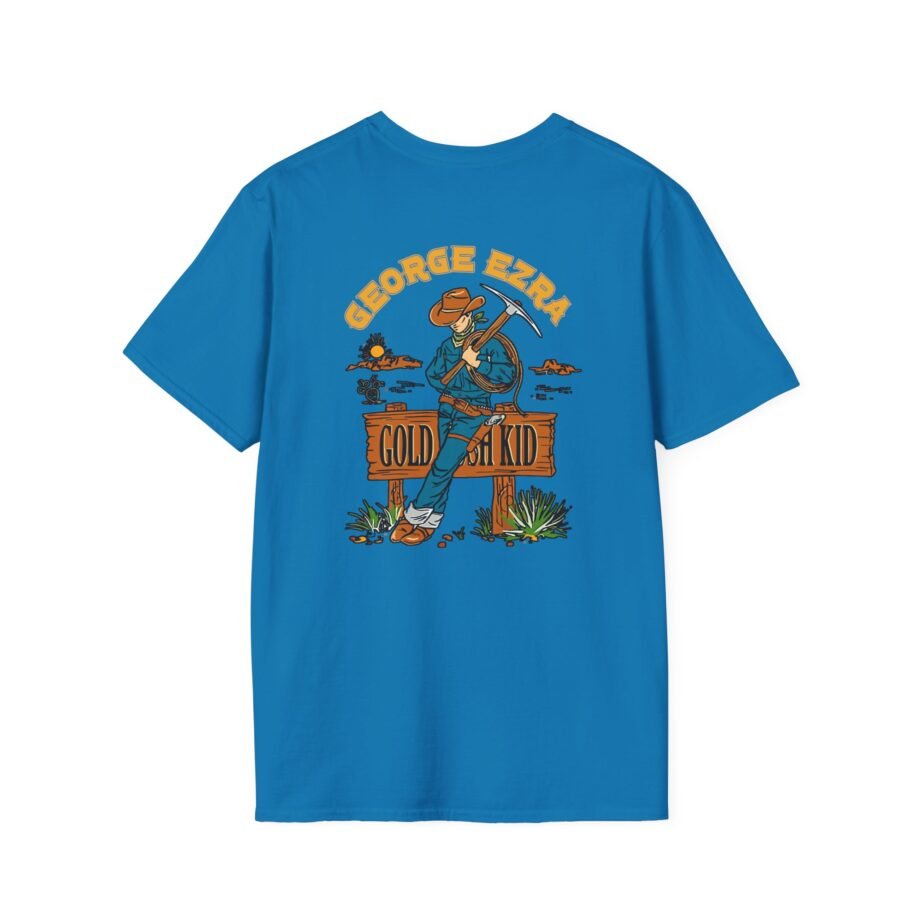 George Ezra Leaning Gold Rush Kid Unisex Softstyle T-Shirt