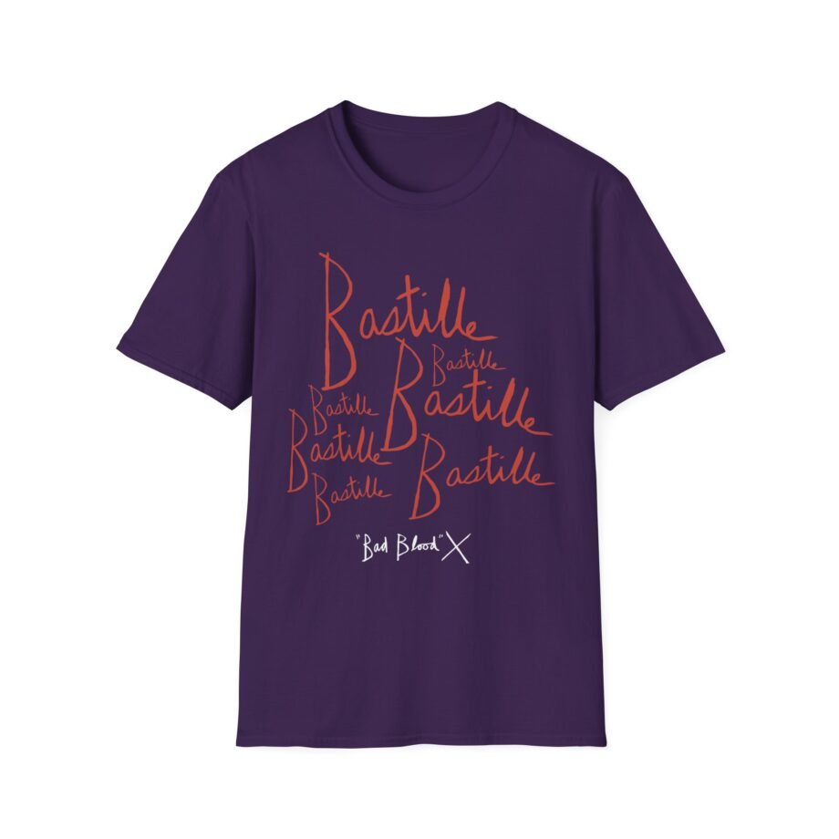 Bastille Bad Blood Handwriting Unisex Softstyle T-Shirt