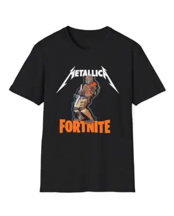 Metallica Fortnite X Metallica Fire Unisex Softstyle T-Shirt