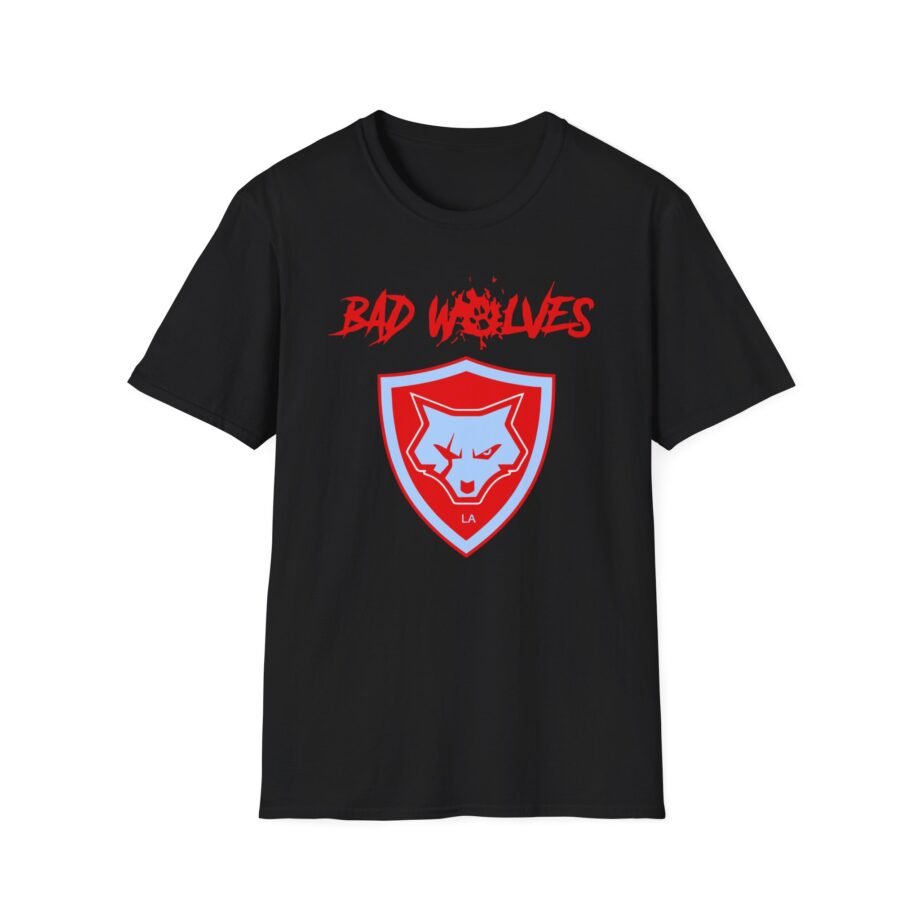 Bad Wolves Shield Blue Unisex Softstyle T-Shirt