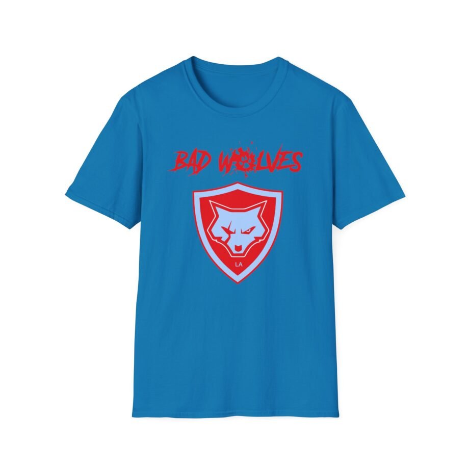 Bad Wolves Shield Blue Unisex Softstyle T-Shirt