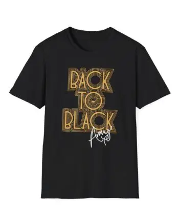Amy Winehouse Back to Black Unisex Softstyle T-Shirt