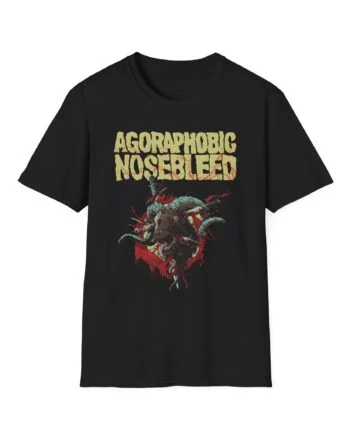 Agoraphobic Nosebleed Goat Head Unisex Softstyle T-Shirt