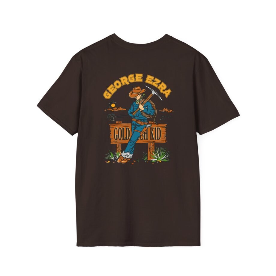 George Ezra Leaning Gold Rush Kid Unisex Softstyle T-Shirt