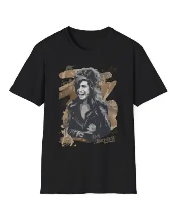 Amy Winehouse Portrait Unisex Softstyle T-Shirt
