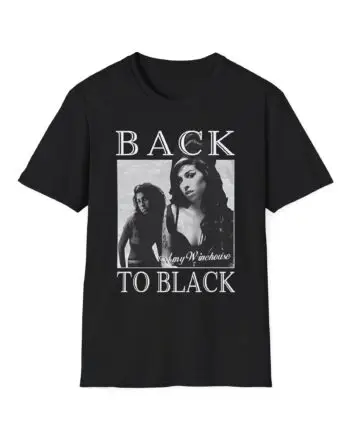 Amy Winehouse Back to Black Unisex Softstyle T-Shirt