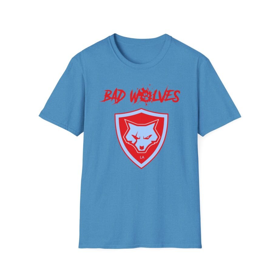 Bad Wolves Shield Blue Unisex Softstyle T-Shirt