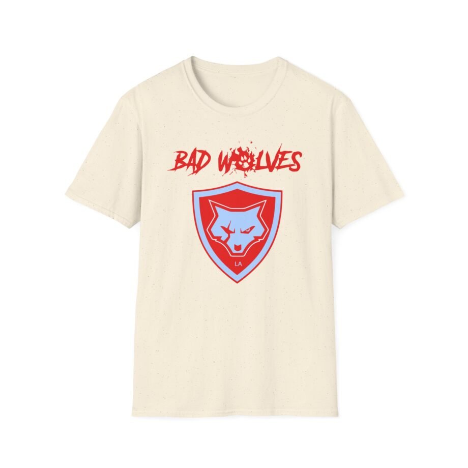 Bad Wolves Shield Blue Unisex Softstyle T-Shirt