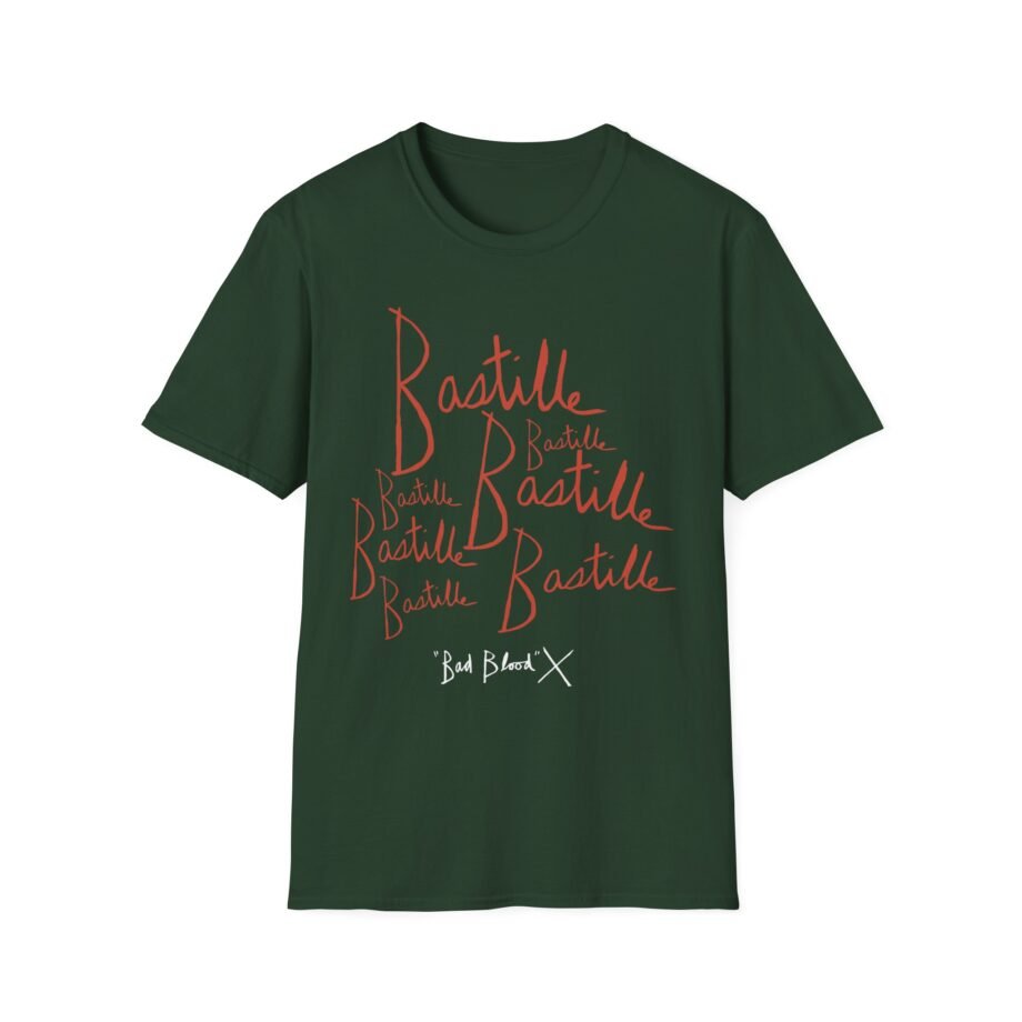 Bastille Bad Blood Handwriting Unisex Softstyle T-Shirt