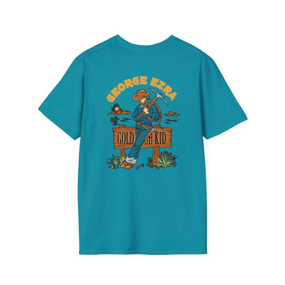 George Ezra Leaning Gold Rush Kid Unisex Softstyle T-Shirt