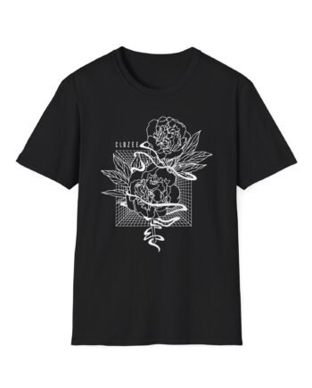 Clozee Rose Noir Unisex Softstyle T-Shirt