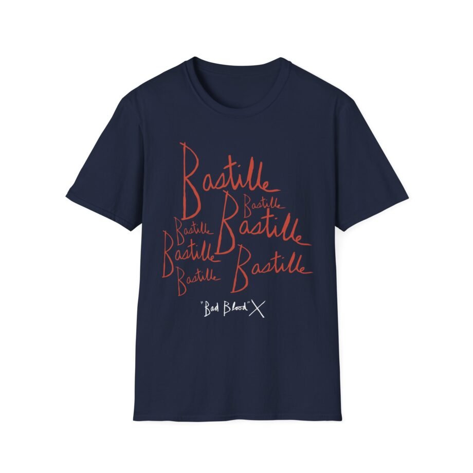 Bastille Bad Blood Handwriting Unisex Softstyle T-Shirt