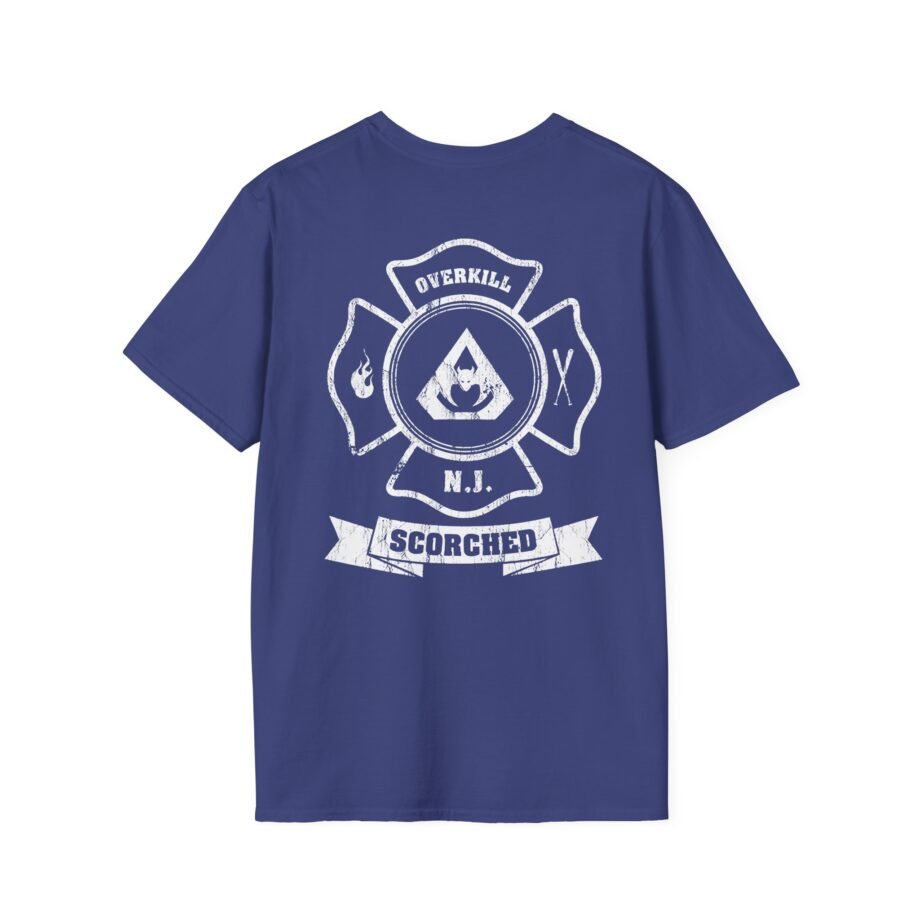 Overkill Scorched Stretched Logo Unisex Softstyle T-Shirt