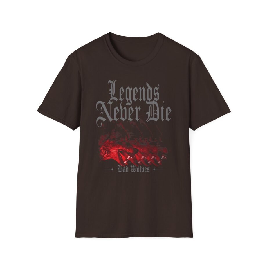 Bad Wolves Legends Never Die Unisex Softstyle T-Shirt