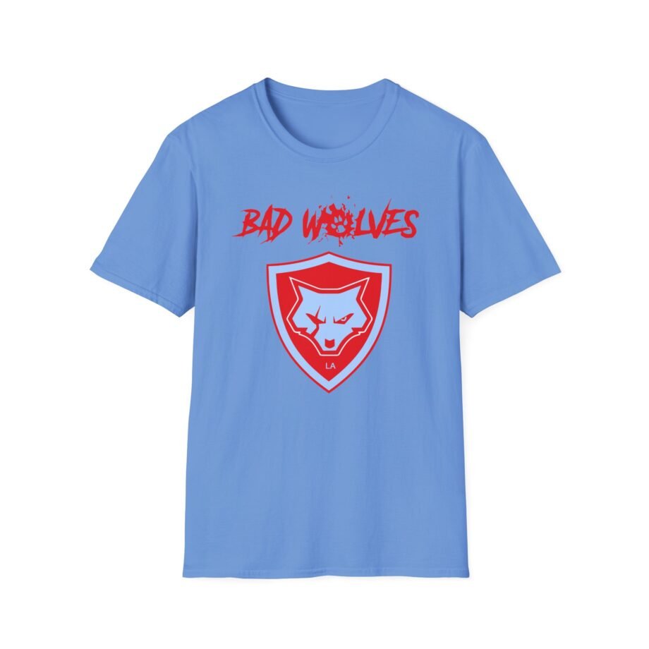 Bad Wolves Shield Blue Unisex Softstyle T-Shirt