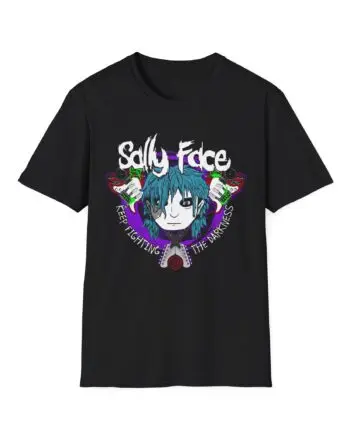 Sally Face Crossed Guitars Unisex Softstyle T-Shirt