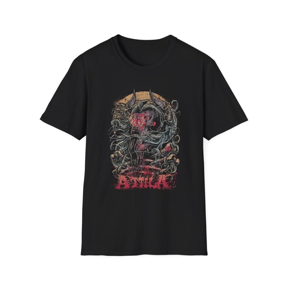 Attila Goat Skull & Bones Unisex Softstyle T-Shirt