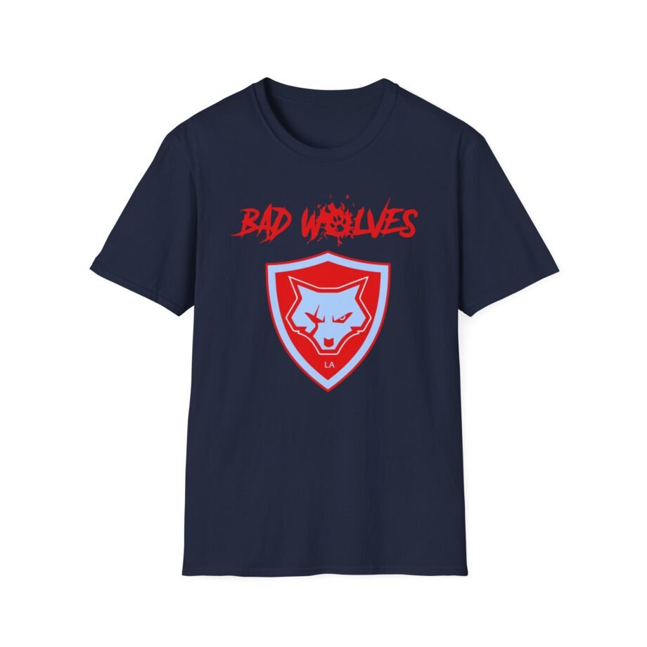Bad Wolves Shield Blue Unisex Softstyle T-Shirt