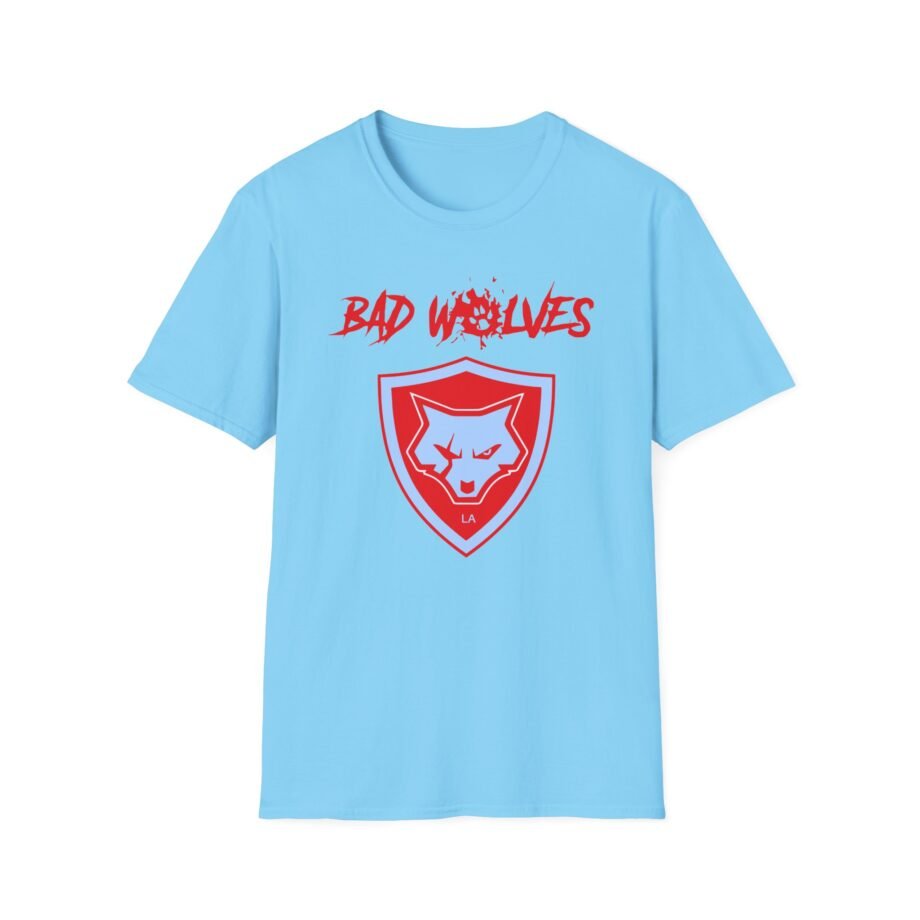 Bad Wolves Shield Blue Unisex Softstyle T-Shirt