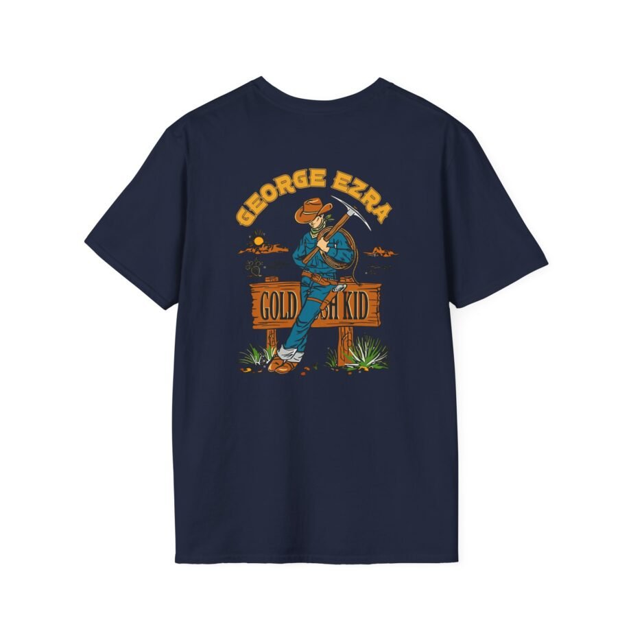 George Ezra Leaning Gold Rush Kid Unisex Softstyle T-Shirt
