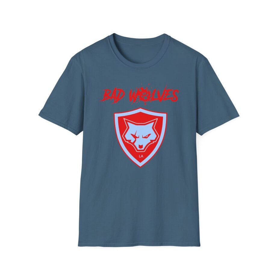 Bad Wolves Shield Blue Unisex Softstyle T-Shirt