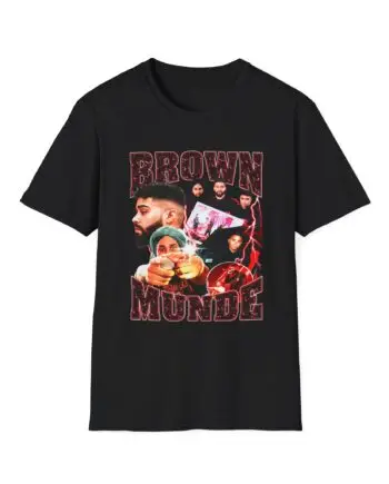 AP Dhillon Brown Munde Unisex Softstyle T-Shirt