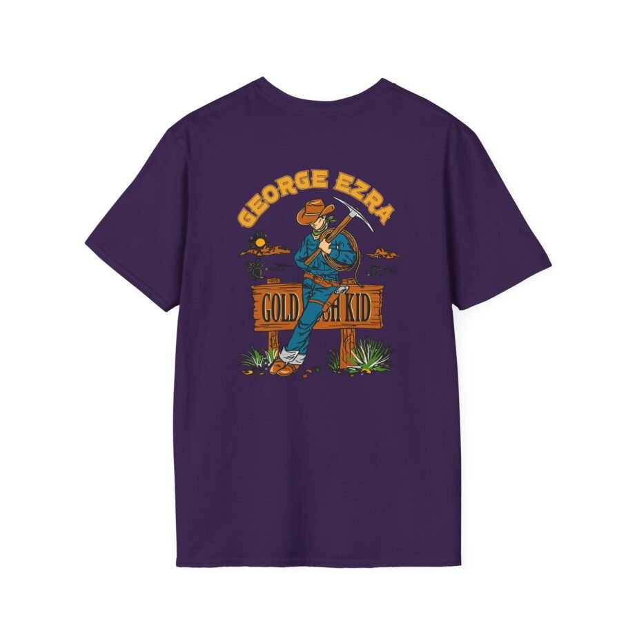 George Ezra Leaning Gold Rush Kid Unisex Softstyle T-Shirt