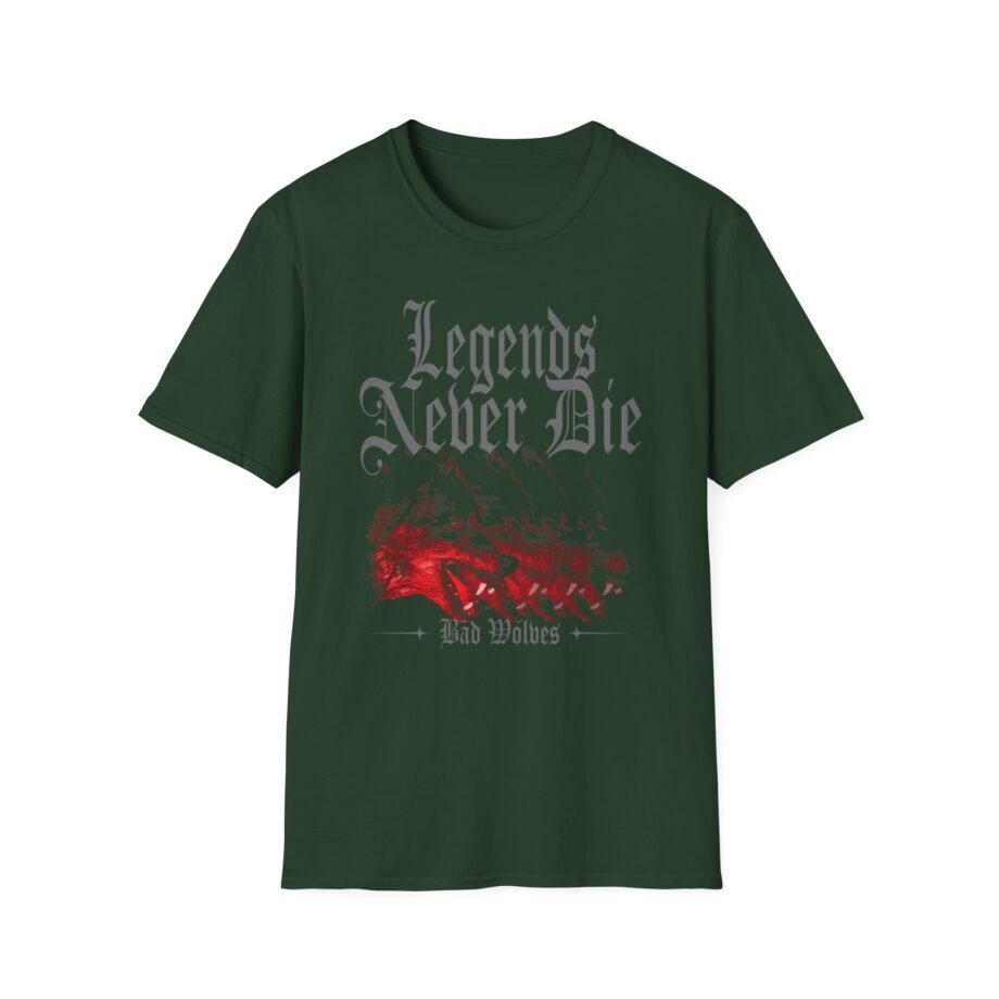 Bad Wolves Legends Never Die Unisex Softstyle T-Shirt