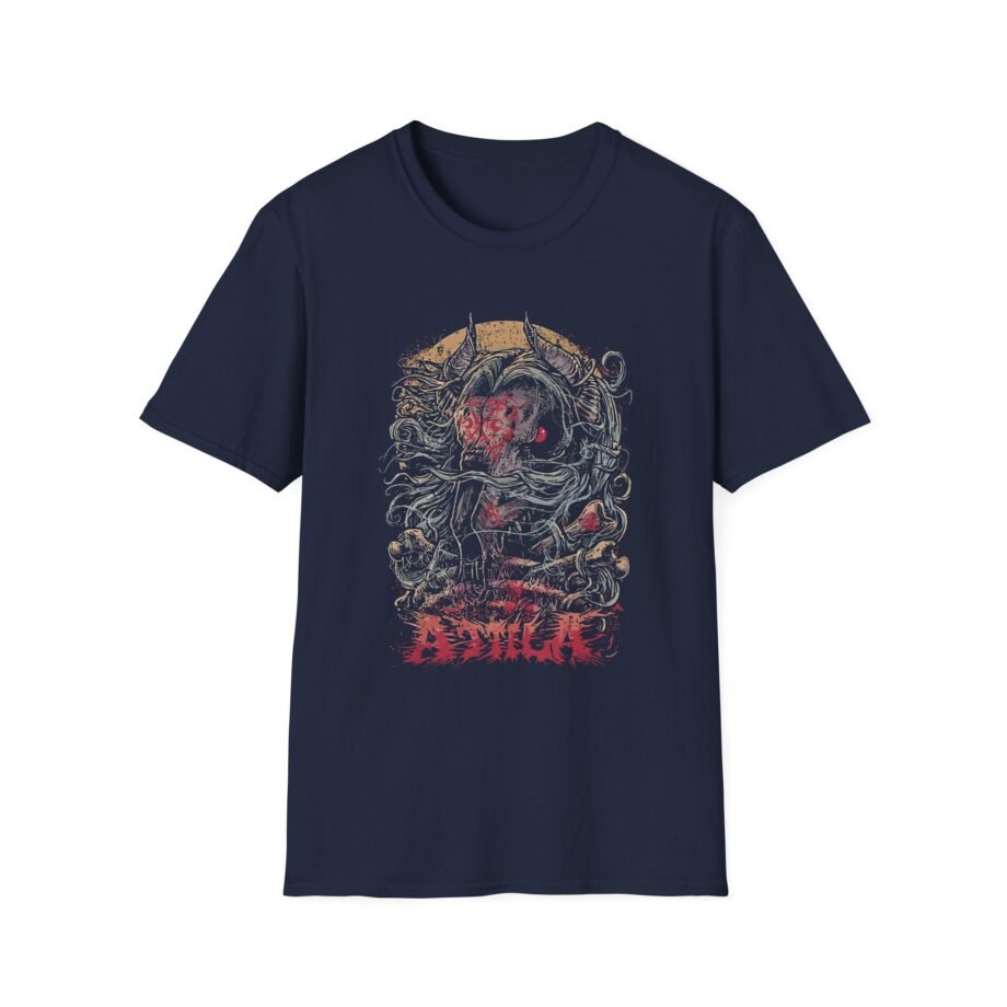 Attila Goat Skull & Bones Unisex Softstyle T-Shirt