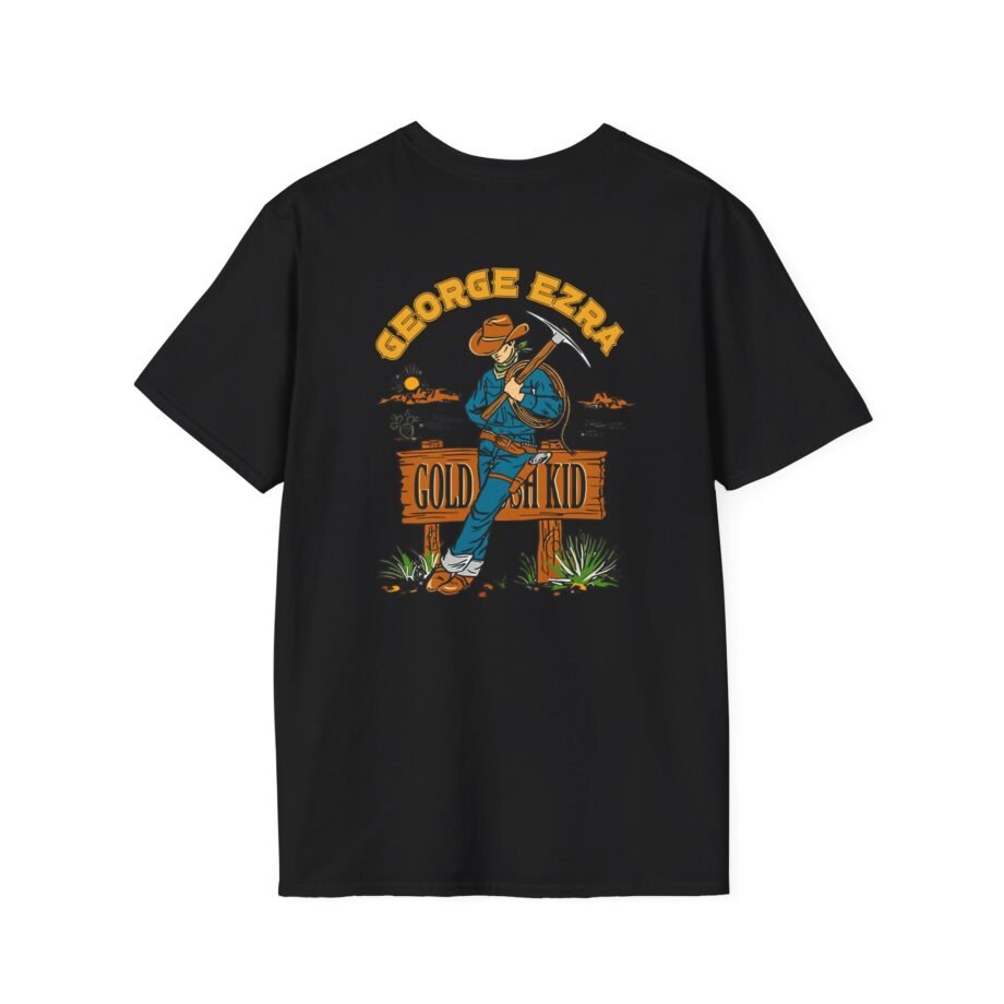 George Ezra Leaning Gold Rush Kid Unisex Softstyle T-Shirt