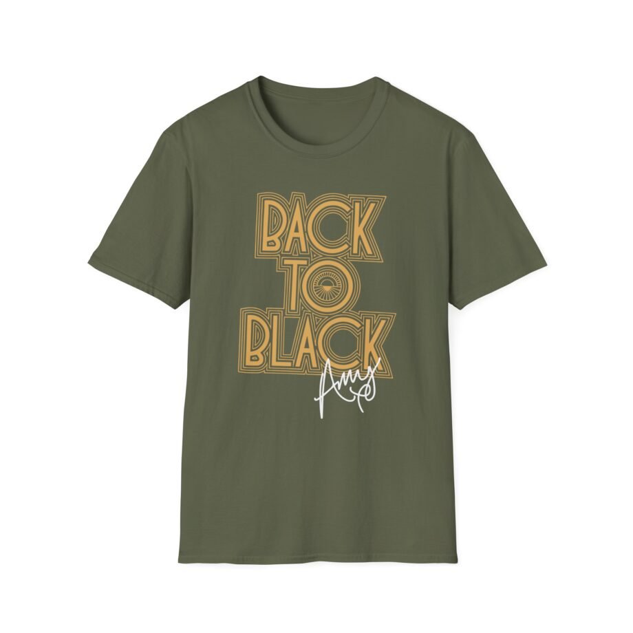 Amy Winehouse Back to Black Unisex Softstyle T-Shirt