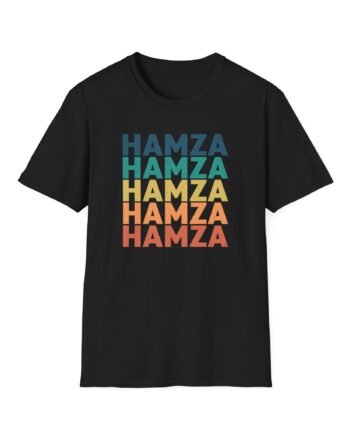 Hamza Name Unisex Softstyle T-Shirt