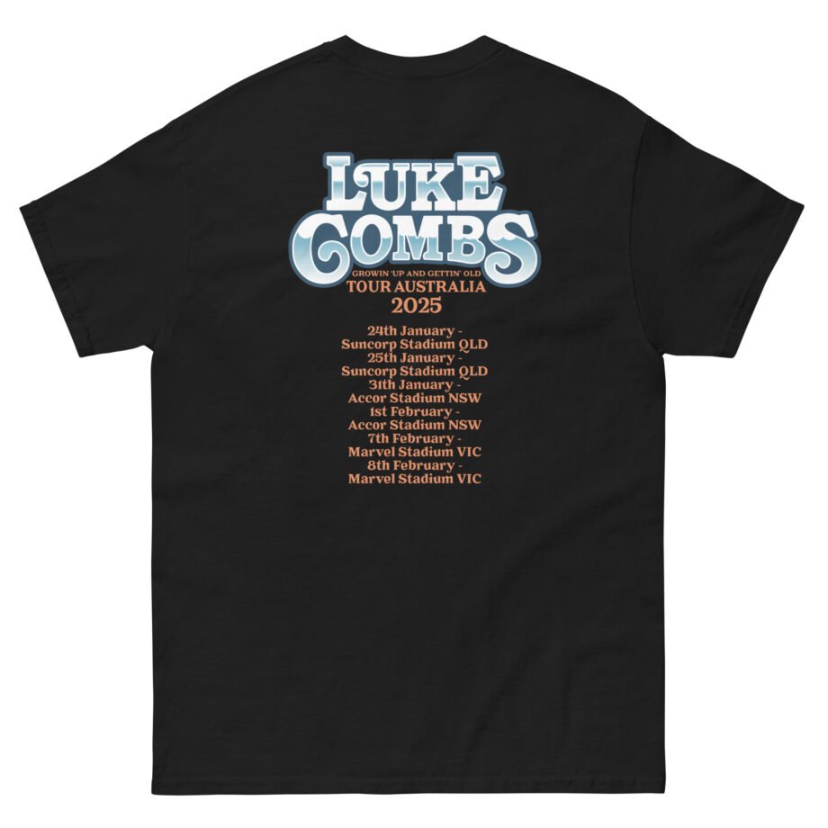 Luke Combs Growin Up and Gettin Old Australia Tour Unisex classic tee