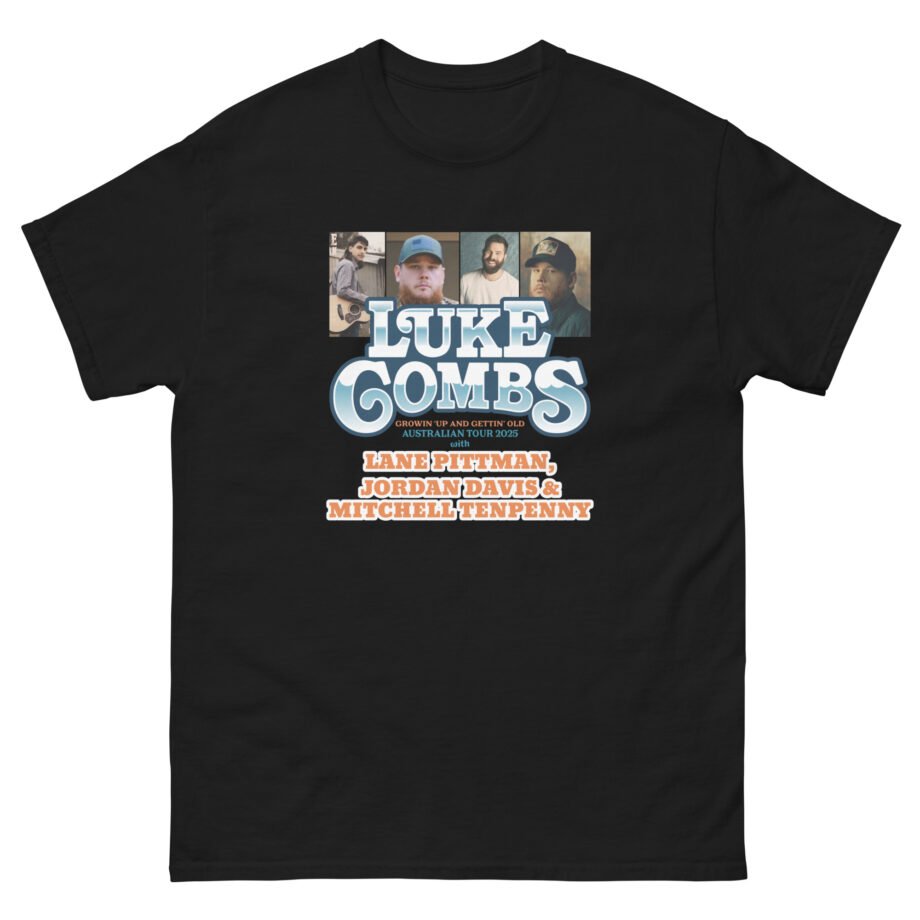Luke Combs Growin Up and Gettin Old Australia Tour Unisex classic tee
