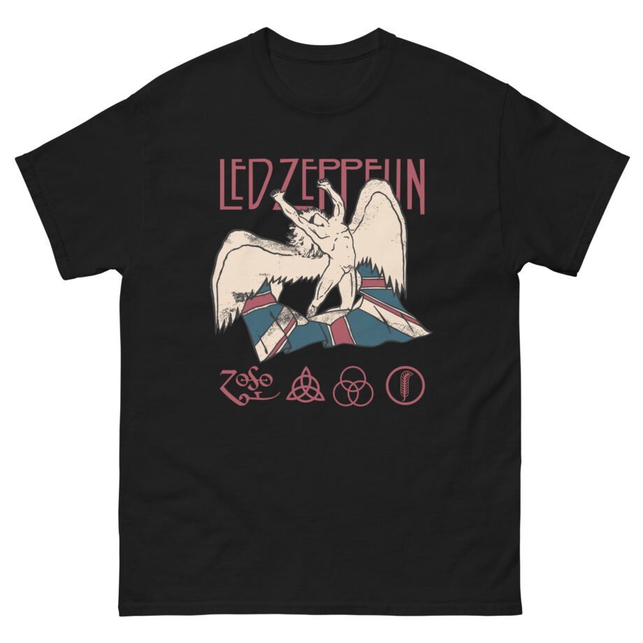 Jimmy Page Led Zeppelin Icarus & Union Jack Unisex classic tee