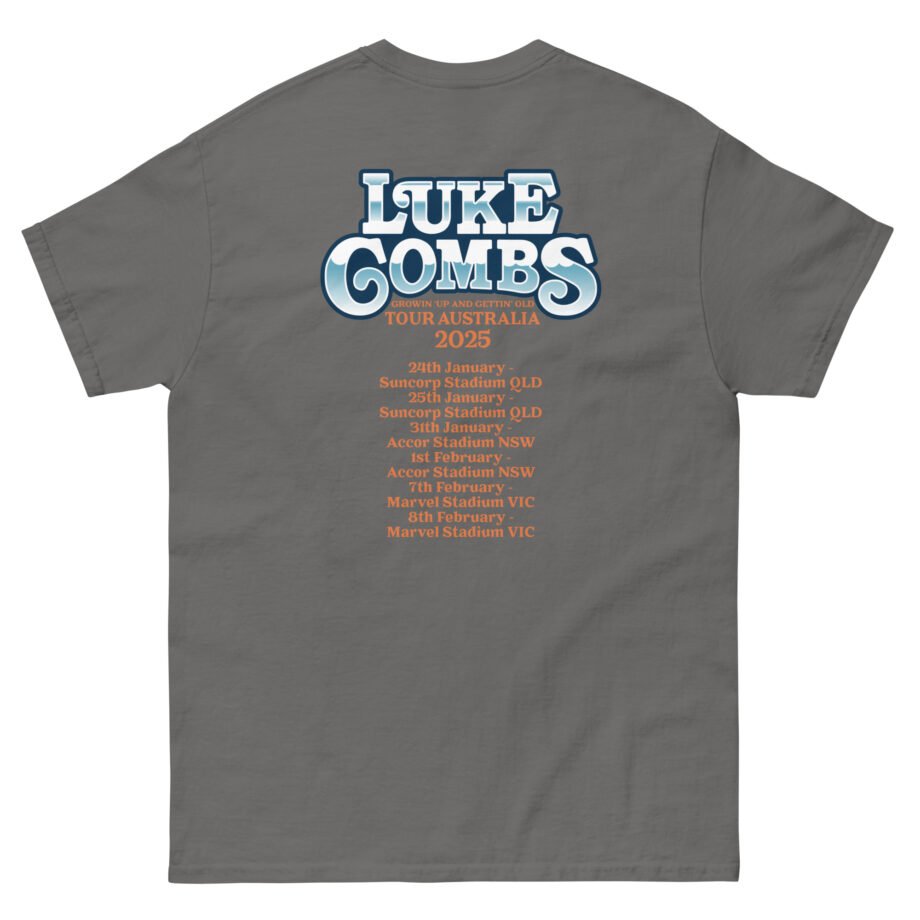 Luke Combs Growin Up and Gettin Old Australia Tour Unisex classic tee