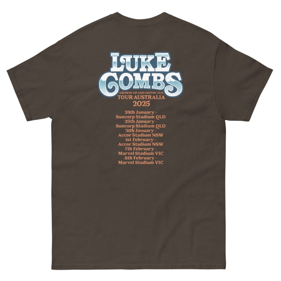 Luke Combs Growin Up and Gettin Old Australia Tour Unisex classic tee