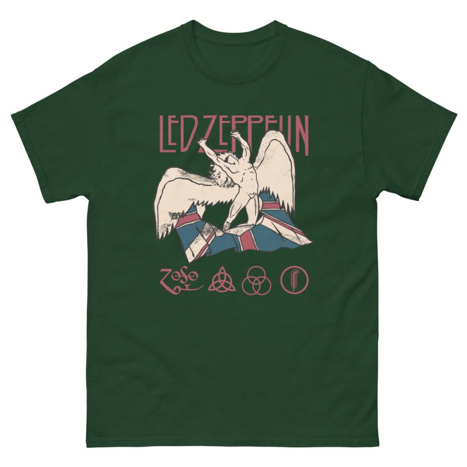 Jimmy Page Led Zeppelin Icarus & Union Jack Unisex classic tee