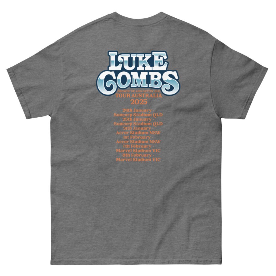 Luke Combs Growin Up and Gettin Old Australia Tour Unisex classic tee