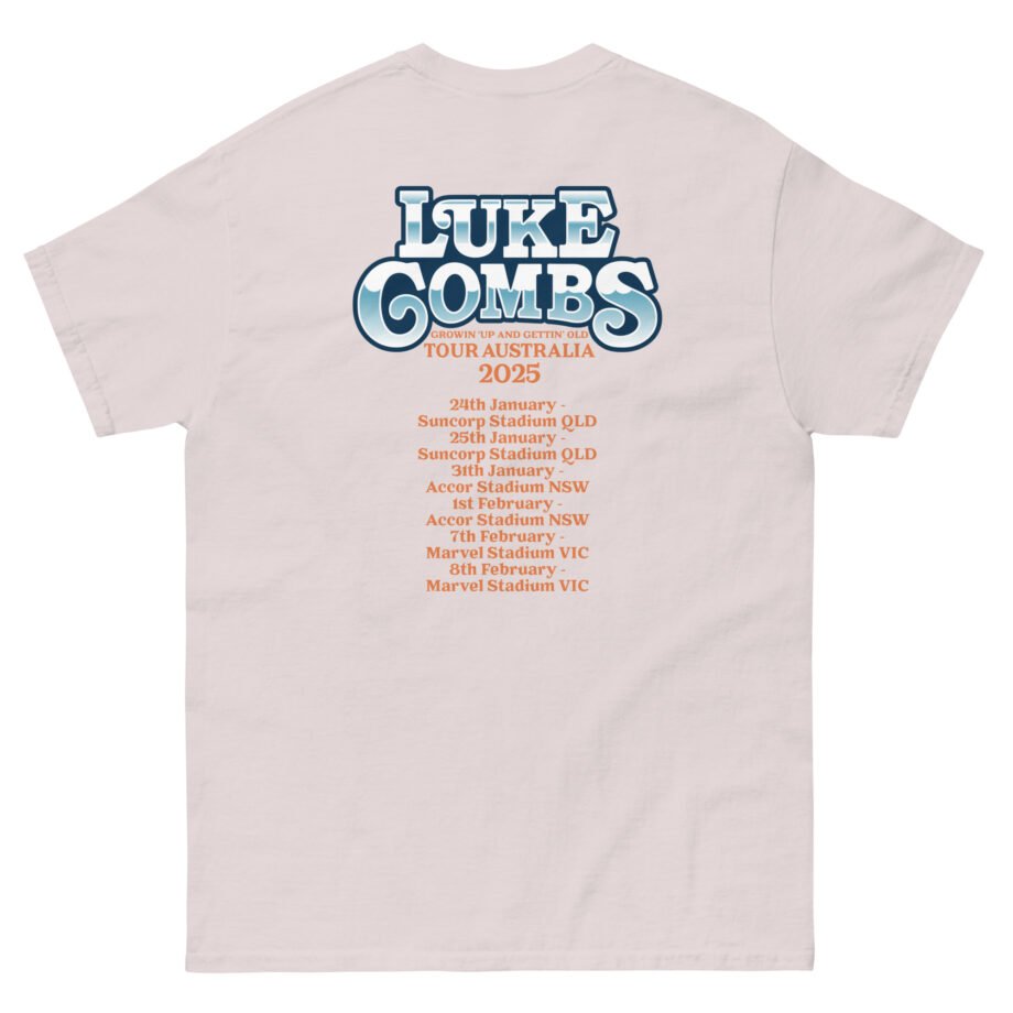 Luke Combs Growin Up and Gettin Old Australia Tour Unisex classic tee