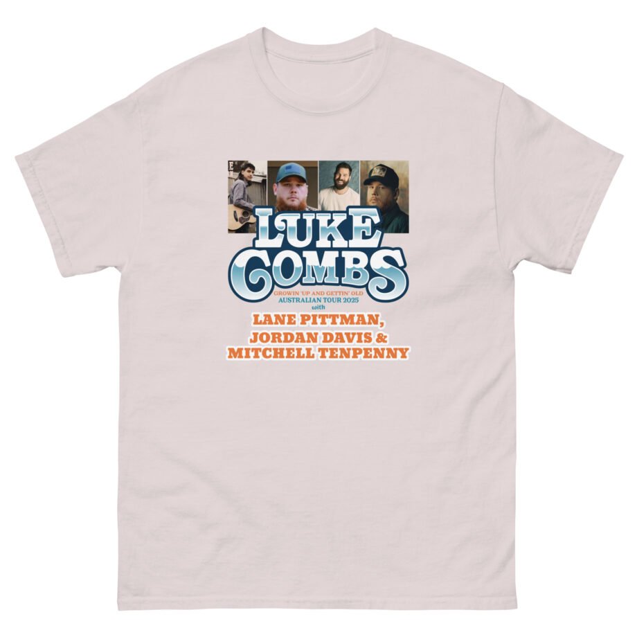 Luke Combs Growin Up and Gettin Old Australia Tour Unisex classic tee