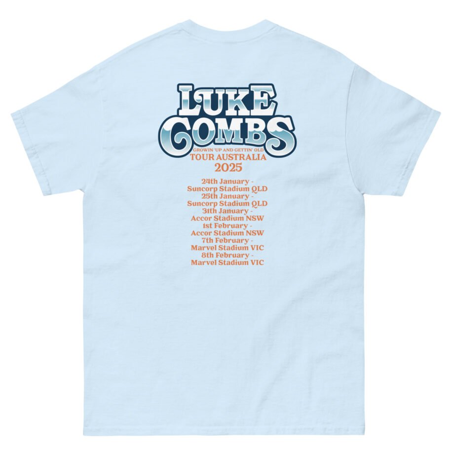 Luke Combs Growin Up and Gettin Old Australia Tour Unisex classic tee