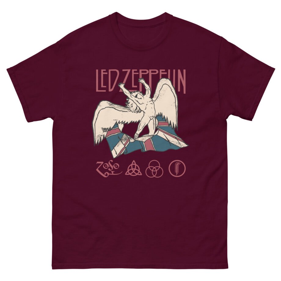 Jimmy Page Led Zeppelin Icarus & Union Jack Unisex classic tee