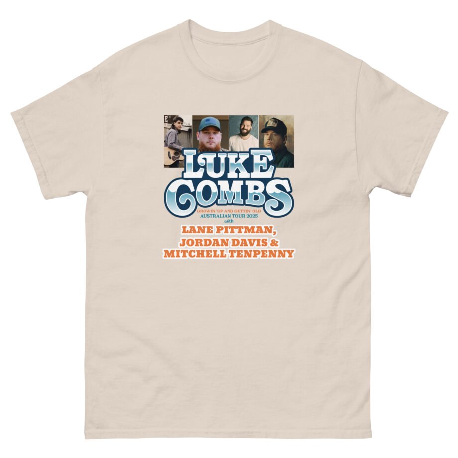 Luke Combs Growin Up and Gettin Old Australia Tour Unisex classic tee