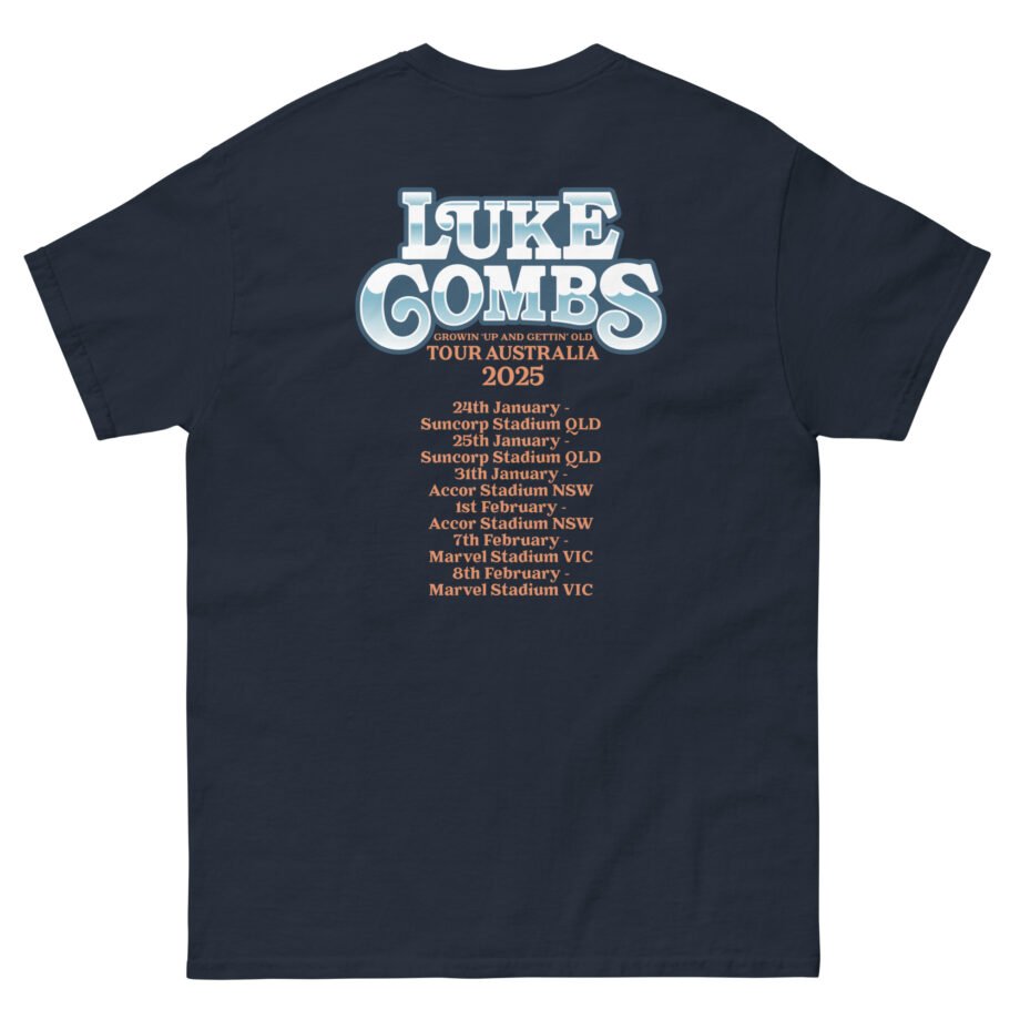Luke Combs Growin Up and Gettin Old Australia Tour Unisex classic tee