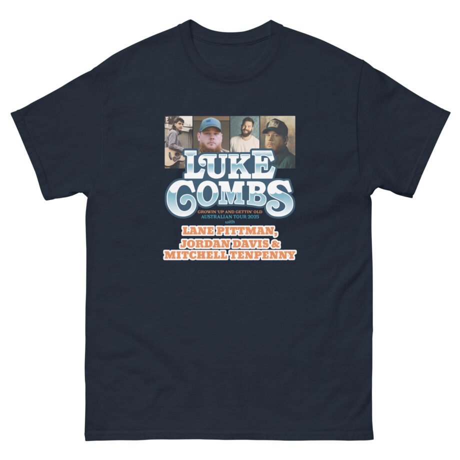 Luke Combs Growin Up and Gettin Old Australia Tour Unisex classic tee