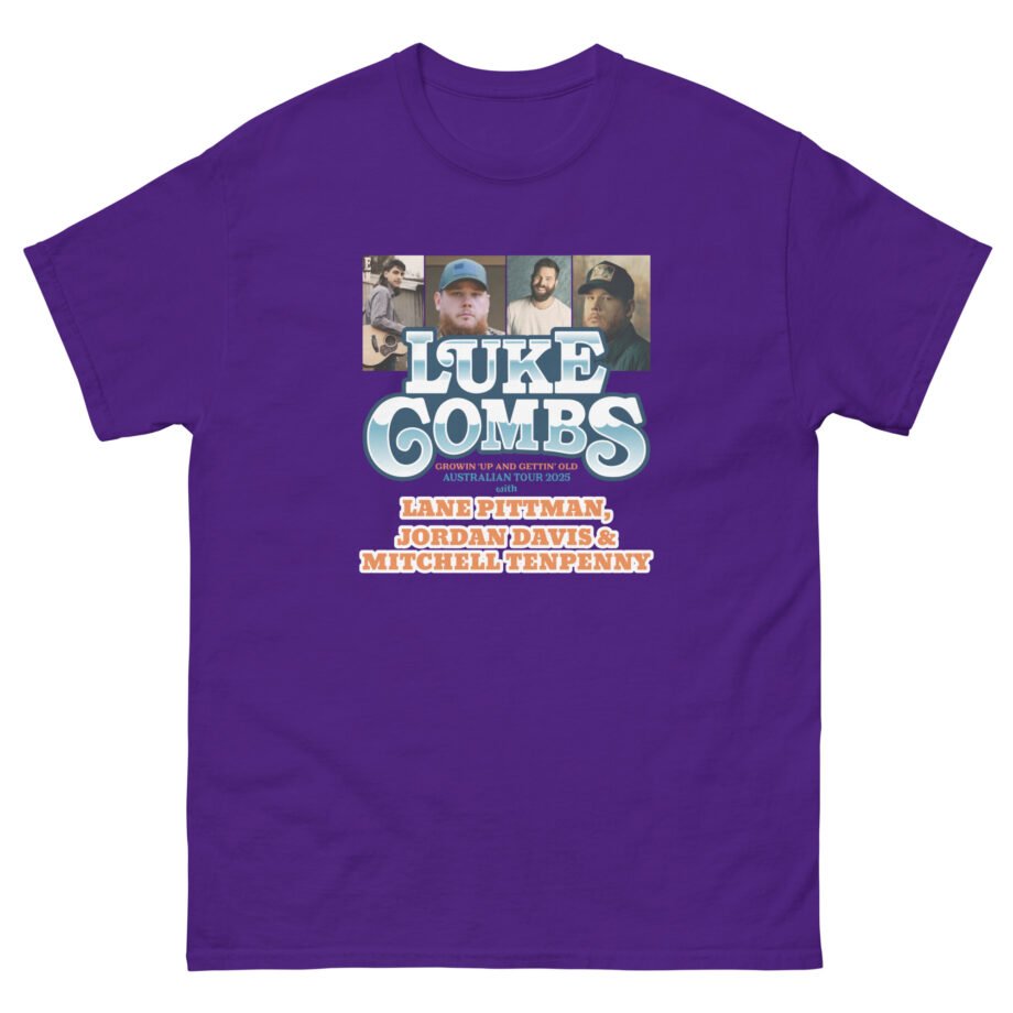 Luke Combs Growin Up and Gettin Old Australia Tour Unisex classic tee